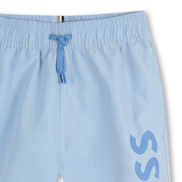 BOSS Traje de baño para niño y adolescente tipo short ajustable azul cielo